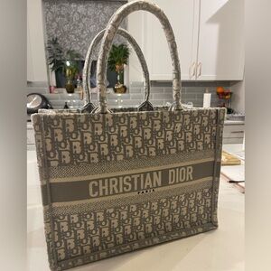 Christian Dior Book Tote Grey- Purchases second hand in Japan. $400